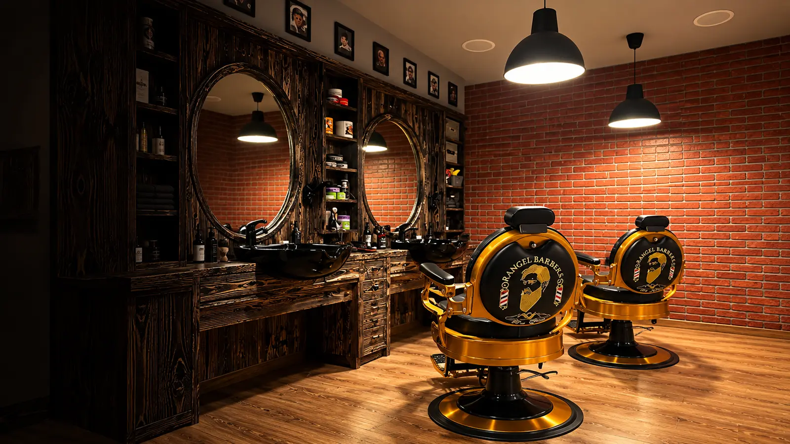 Интериор на салон Rangel Barbers Vip Shop в Пловдив